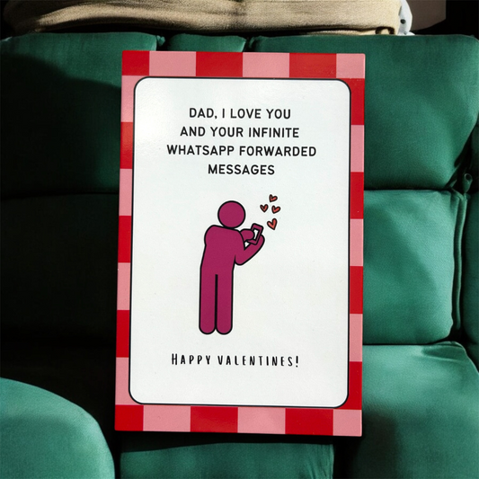 Dad's Valentine Card + Red Envelope