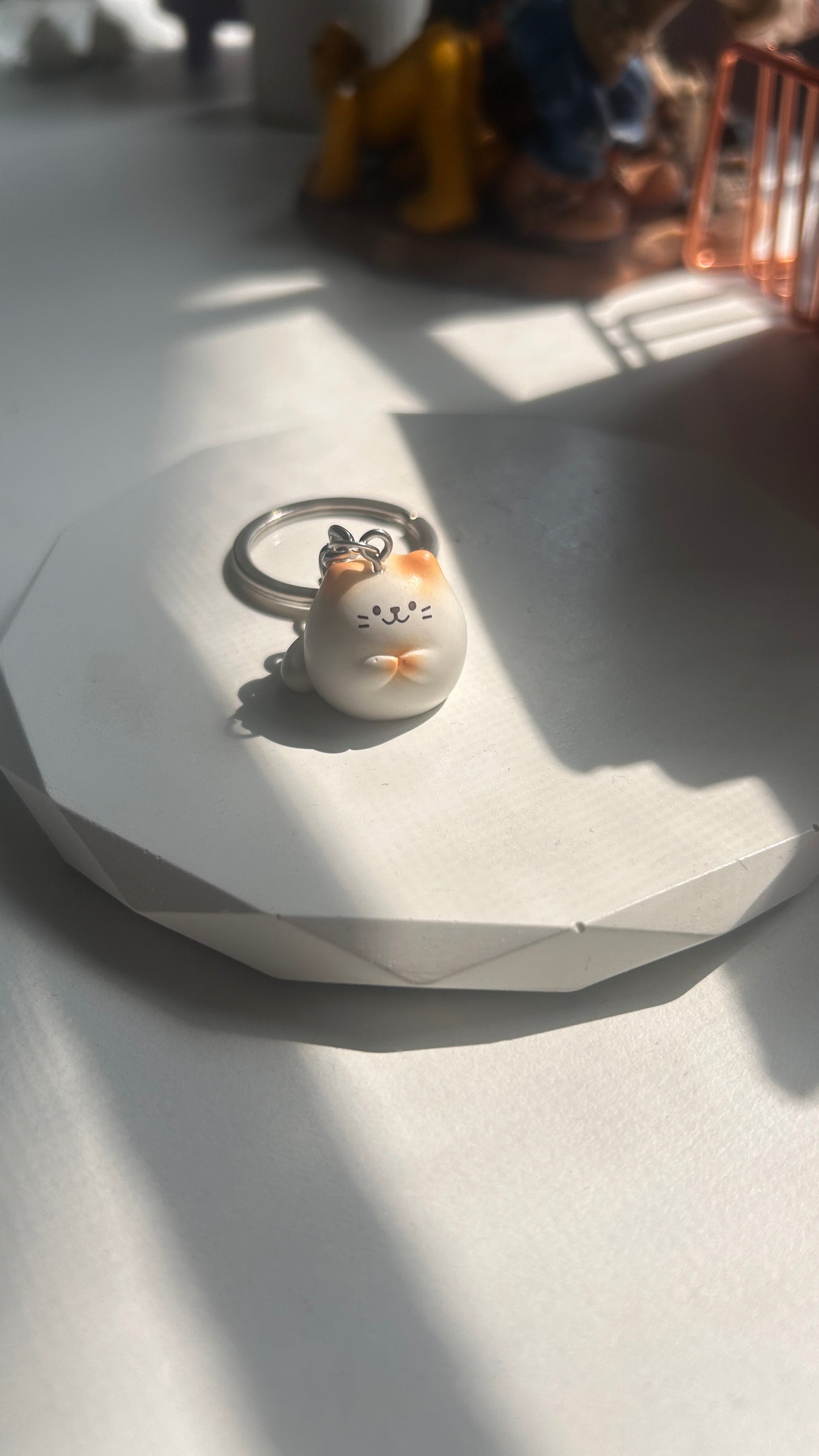 Mochi the Cat Keychain