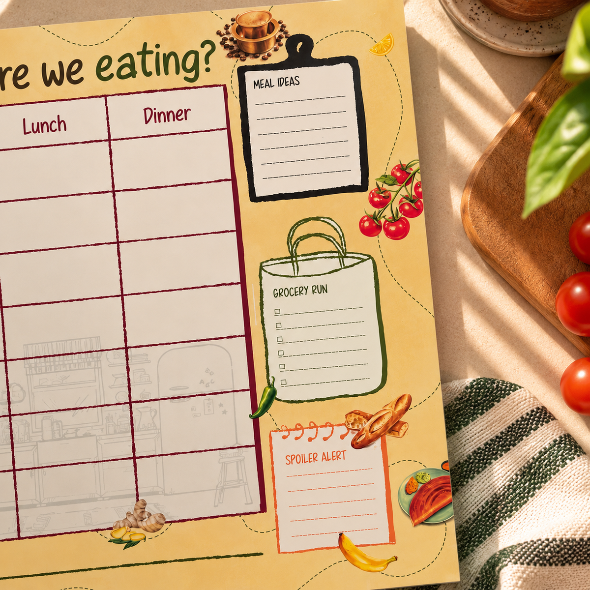 Meal Planner - Magnetic
