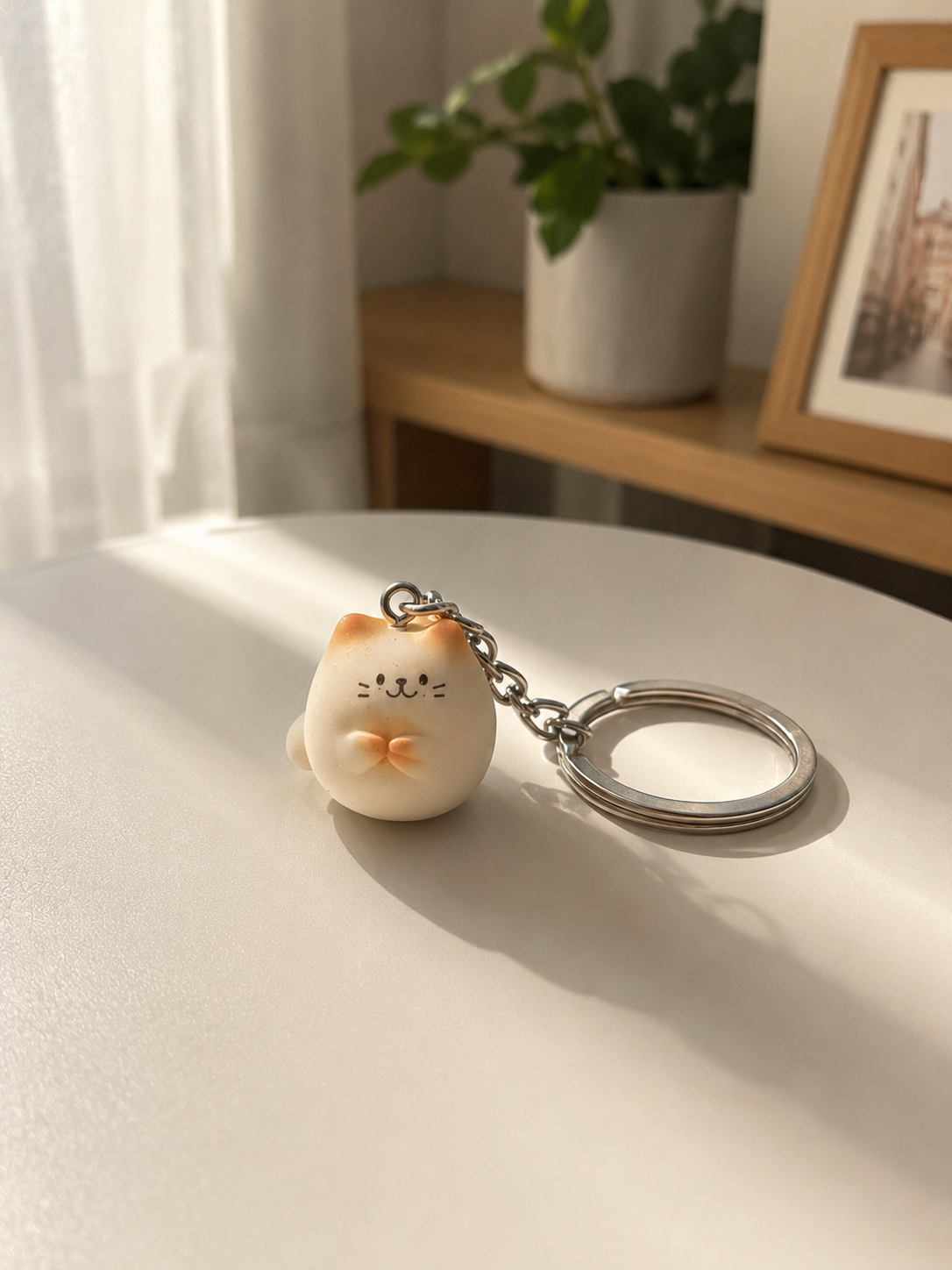 Mochi the Cat Keychain