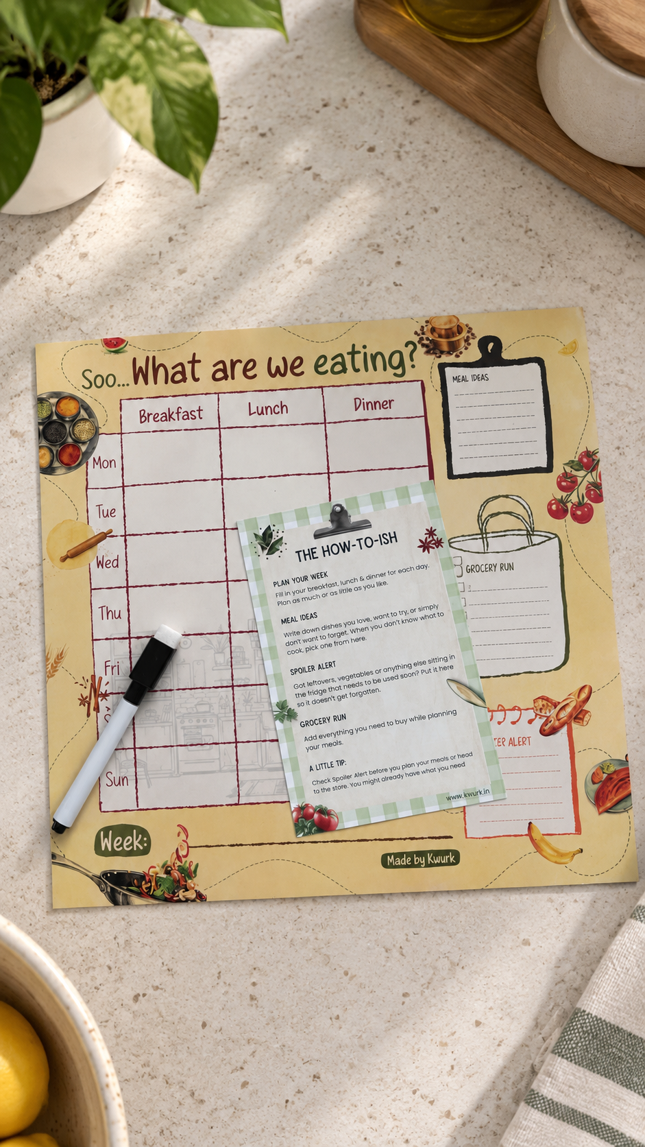 Meal Planner - Magnetic