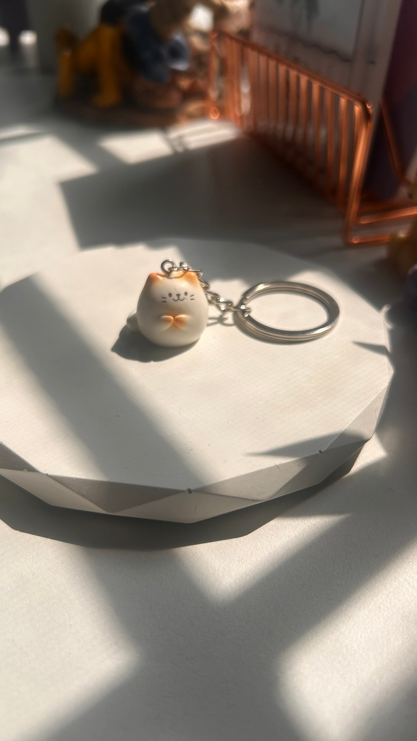 Mochi the Cat Keychain