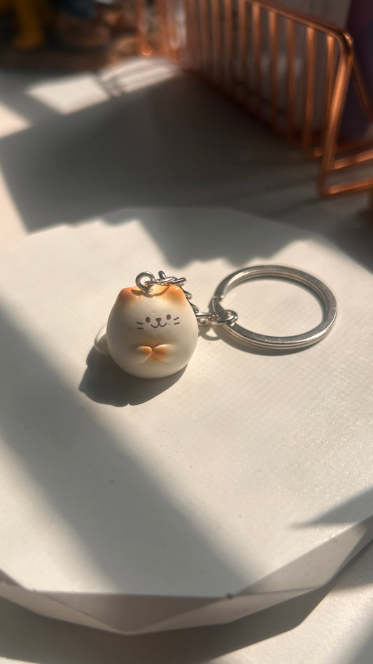 Mochi the Cat Keychain