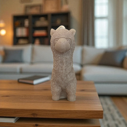 Single Llama Candle(Ash/White/Beige)